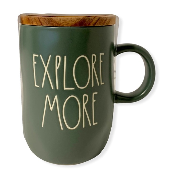 Rae Dunn Other - Rae Dunn Explore More Mug Lid Coaster Coffee Green